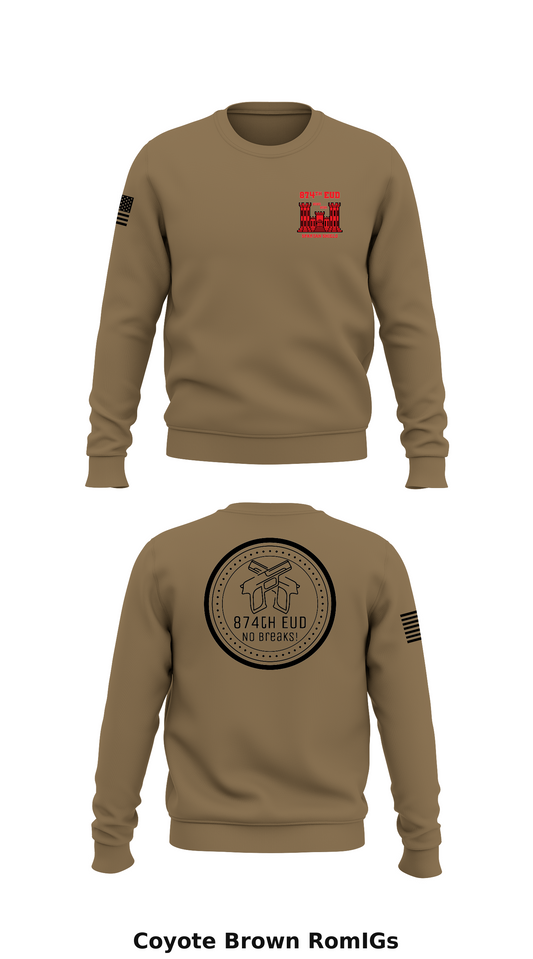 874th EUD Store 1 Core Men's Crewneck Performance Sweatshirt - RomIGs