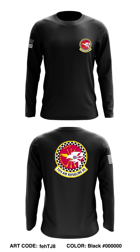 74th ARS Store 1 Core Men's LS Performance Tee - fehTJ8