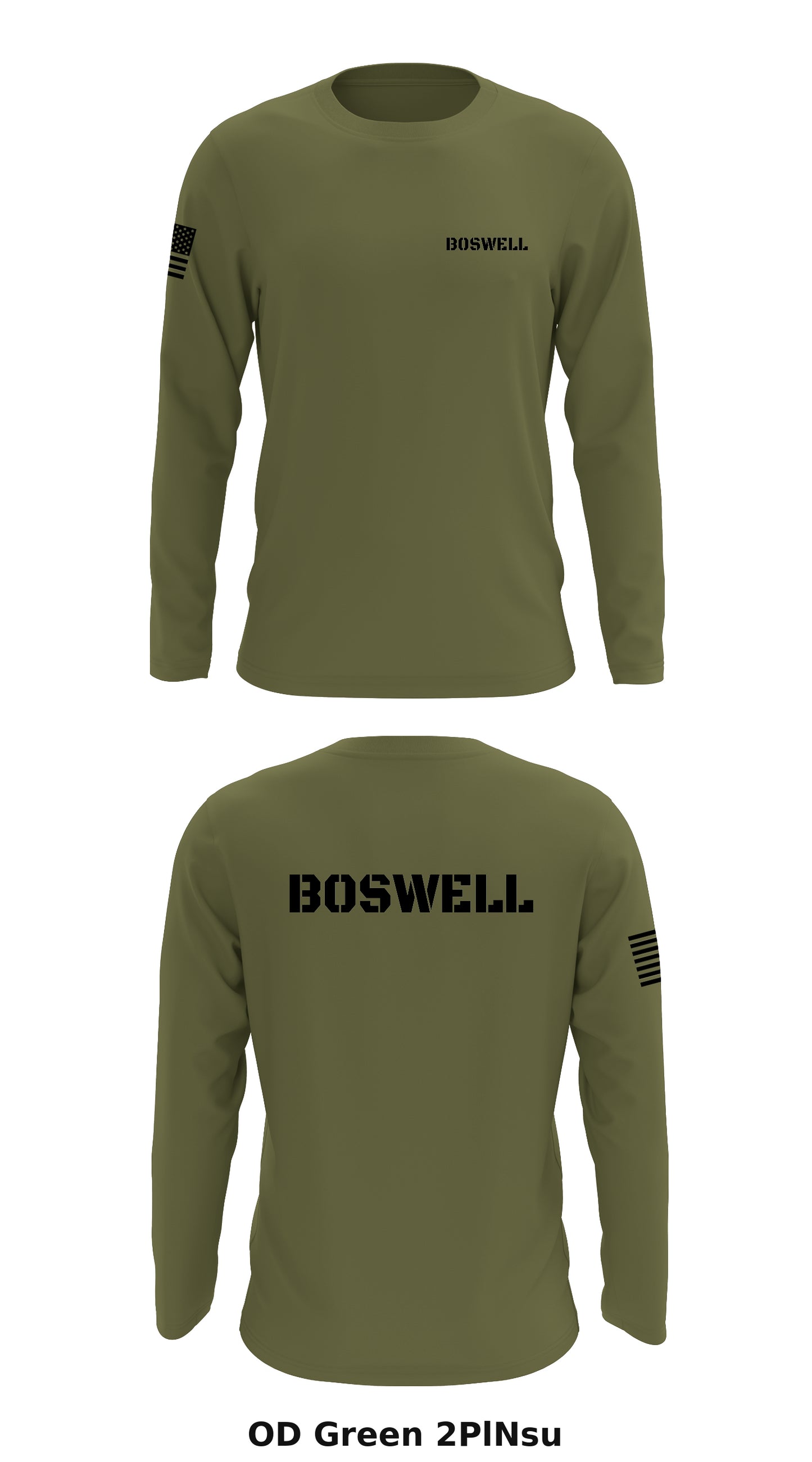 Boswell Store 1 Core Men's LS Performance Tee - 2PlNsu