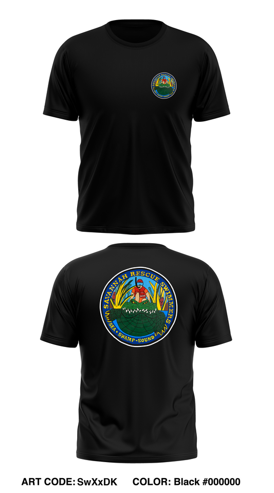 SAVANNAH RESCUE SWIMMERS Store 1 Core Men's SS Performance Tee - SwXxDK