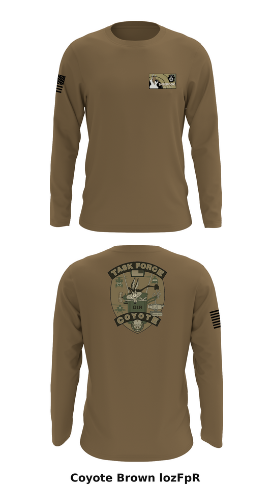 Task Force Coyote Store 1 Core Men's LS Performance Tee - lozFpR