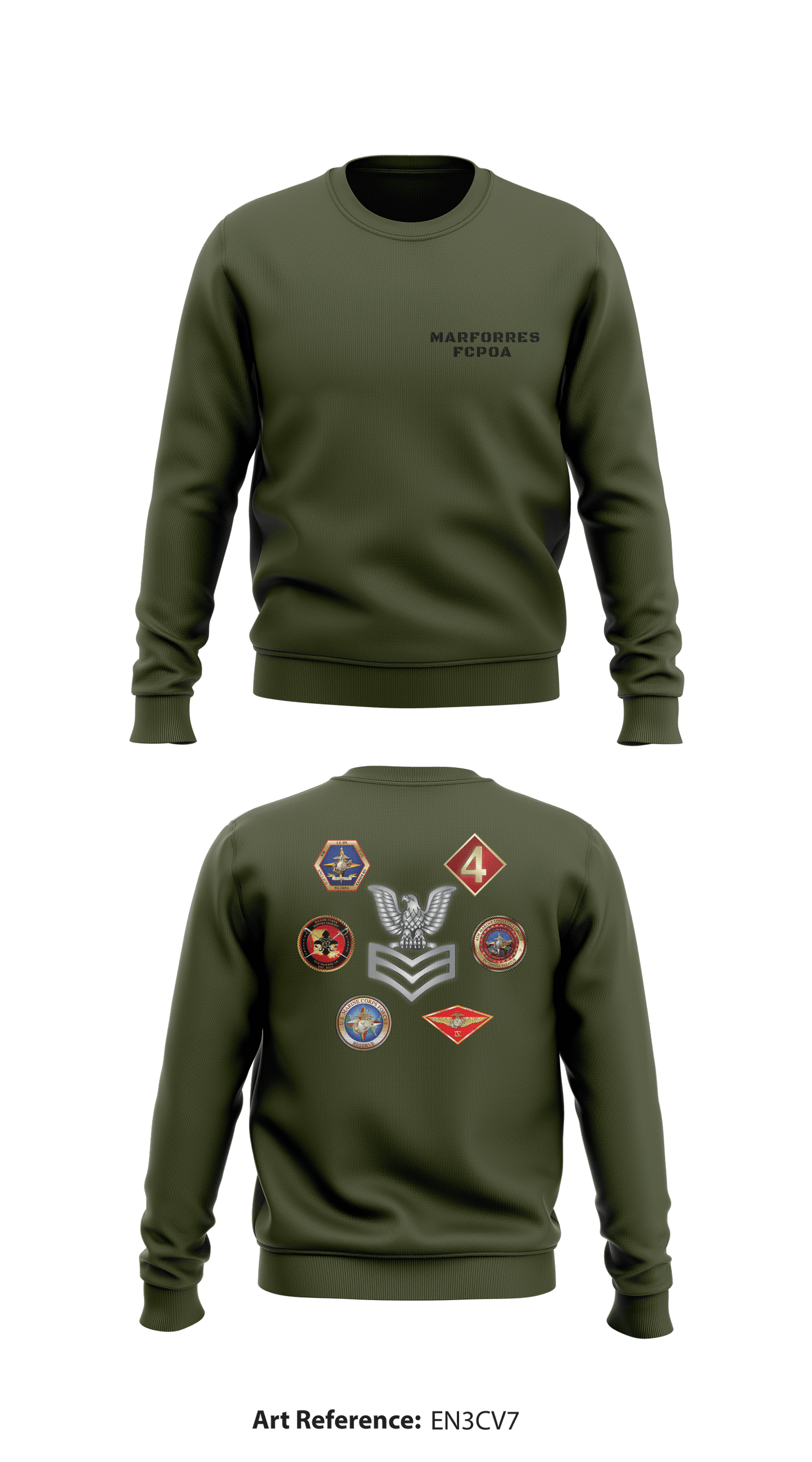 MARFORRES FCPOA Store 1 Core Men's Crewneck Performance Sweatshirt - EN3cv7