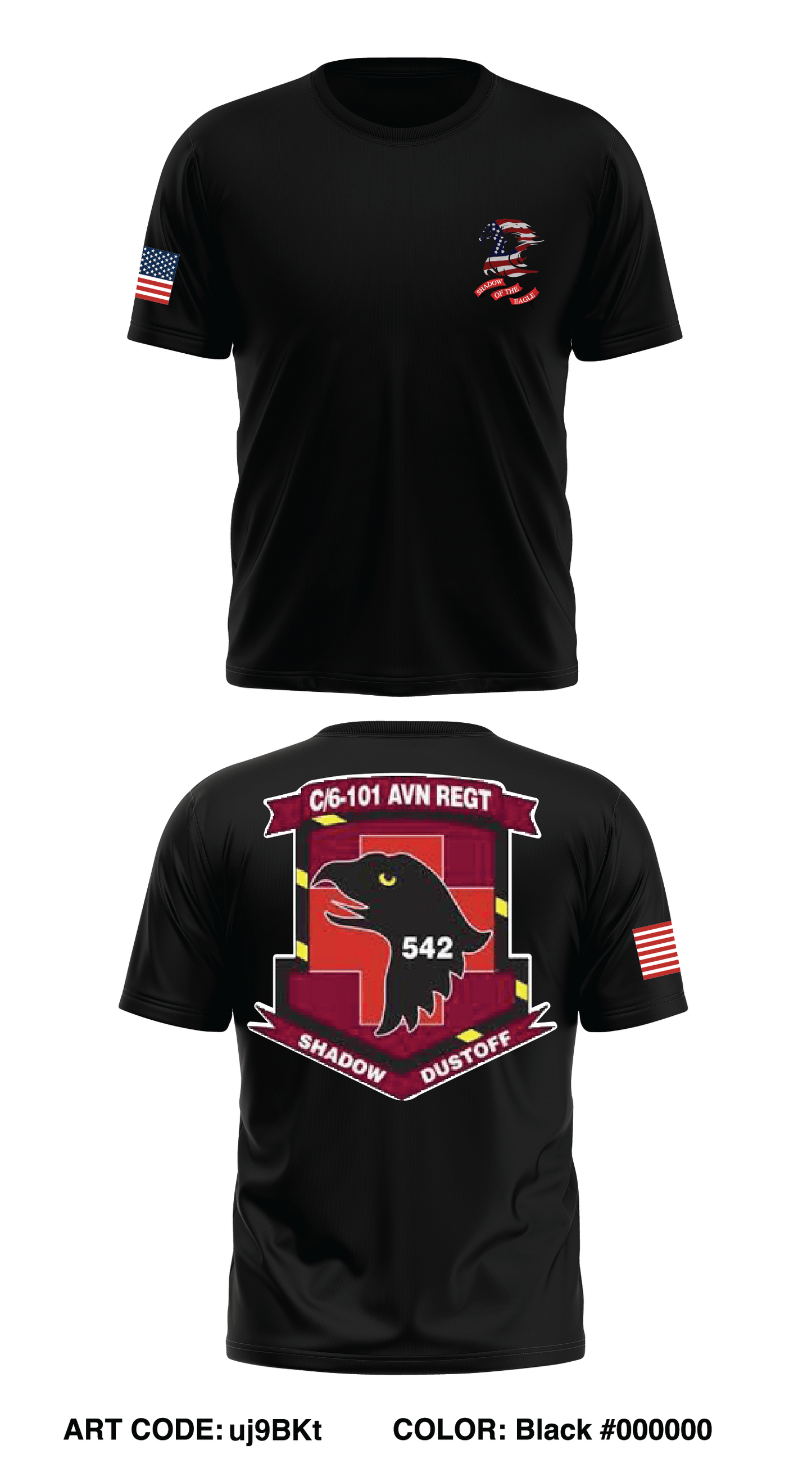 C Co, 6 BN, 101st CAB Store 1 Core Men's SS Performance Tee - uj9BKt
