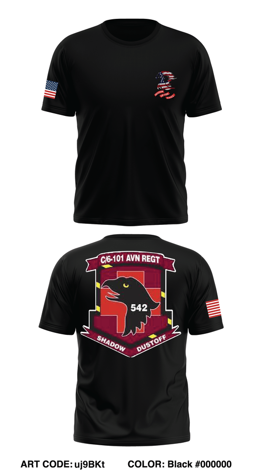 C Co, 6 BN, 101st CAB Store 1 Core Men's SS Performance Tee - uj9BKt