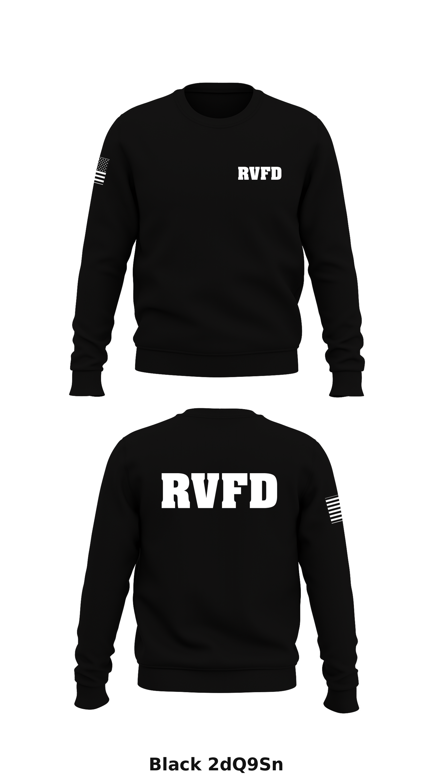 RVFD Store 1 Core Men's Crewneck Performance Sweatshirt - 2dQ9Sn