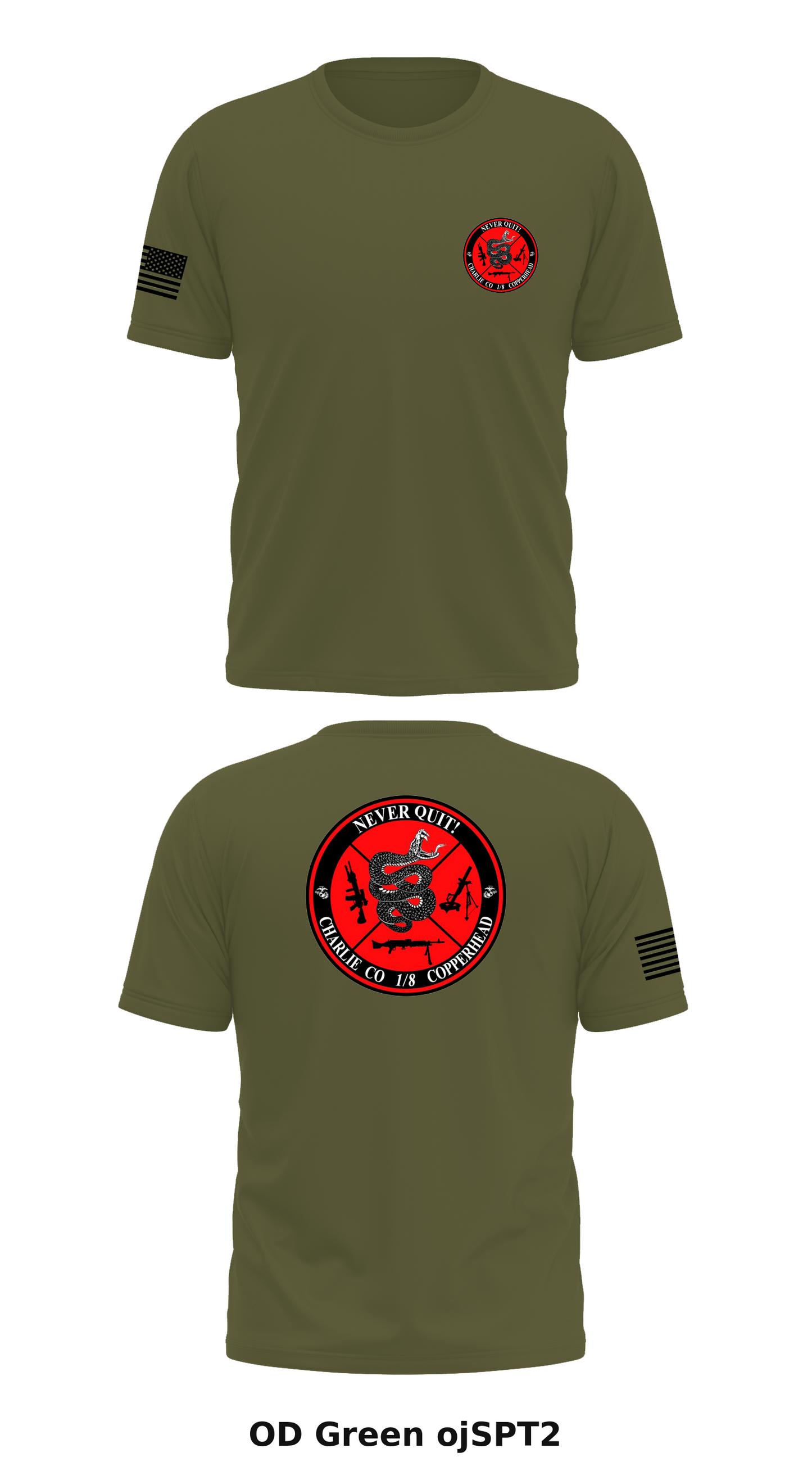 Charlie Company, V 1/8 Store 1 Core Men's SS Performance Tee - ojSPT2