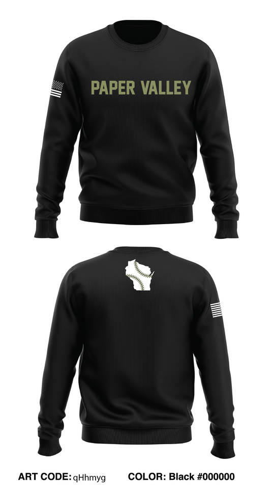 Paper Valley Pike Store 1 Core Men's Crewneck Performance Sweatshirt - qHhmyg