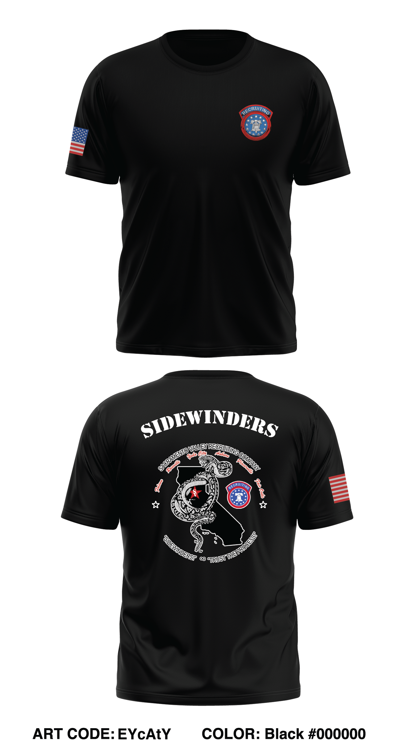 SAC VALLEY ARMY RCTG CO Store 1 Core Men's SS Performance Tee - EYcAtY