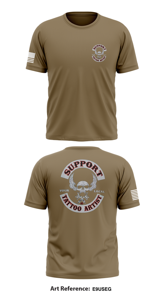 Support Tattoo Store 1 Core Men's SS Performance Tee - E9uSEG