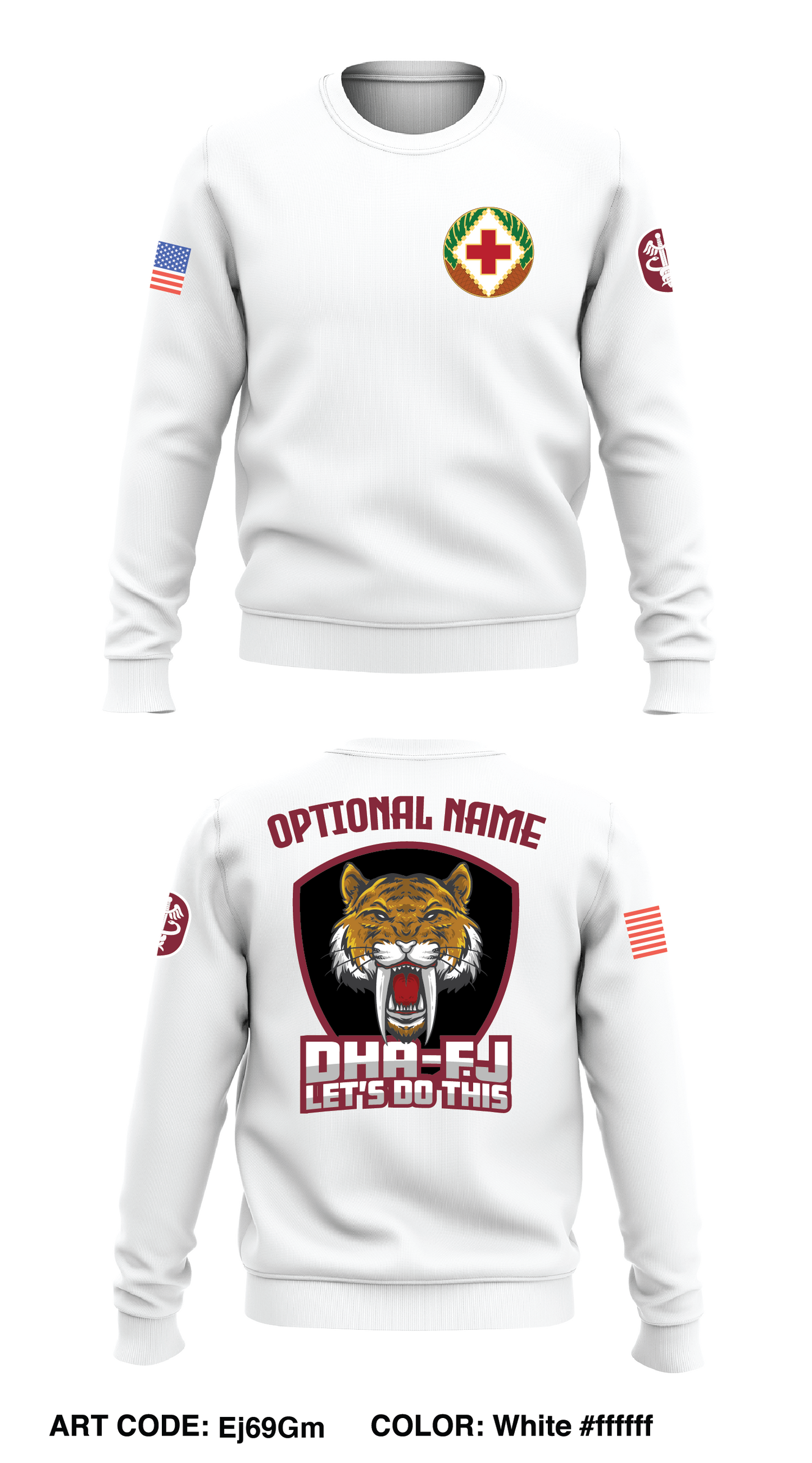 DHA-FJ Store 1 Core Men's Crewneck Performance Sweatshirt - Ej69Gm