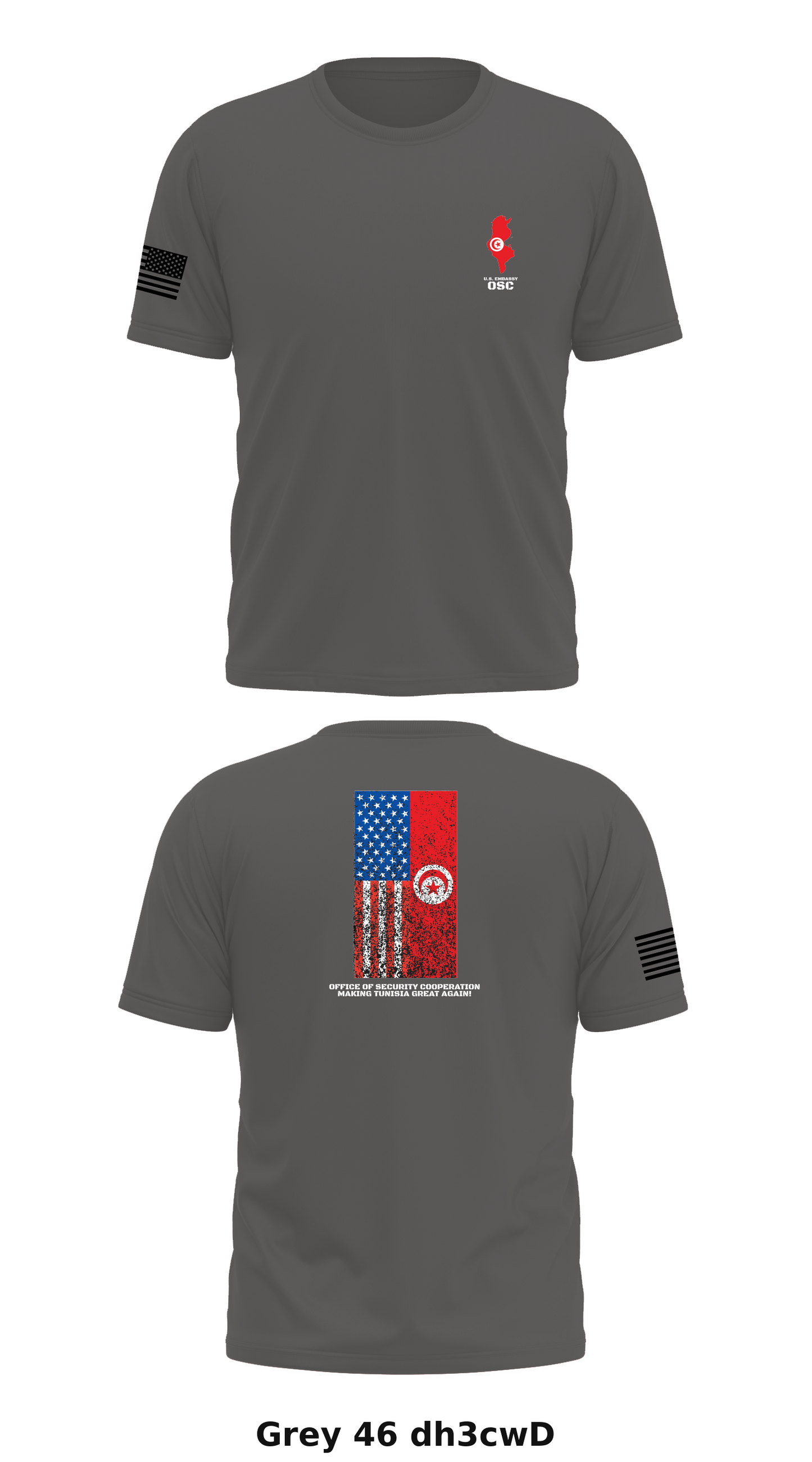 Office of Security Cooperation, Tunisia Store 1 Core Men's SS Performance Tee - dh3cwD