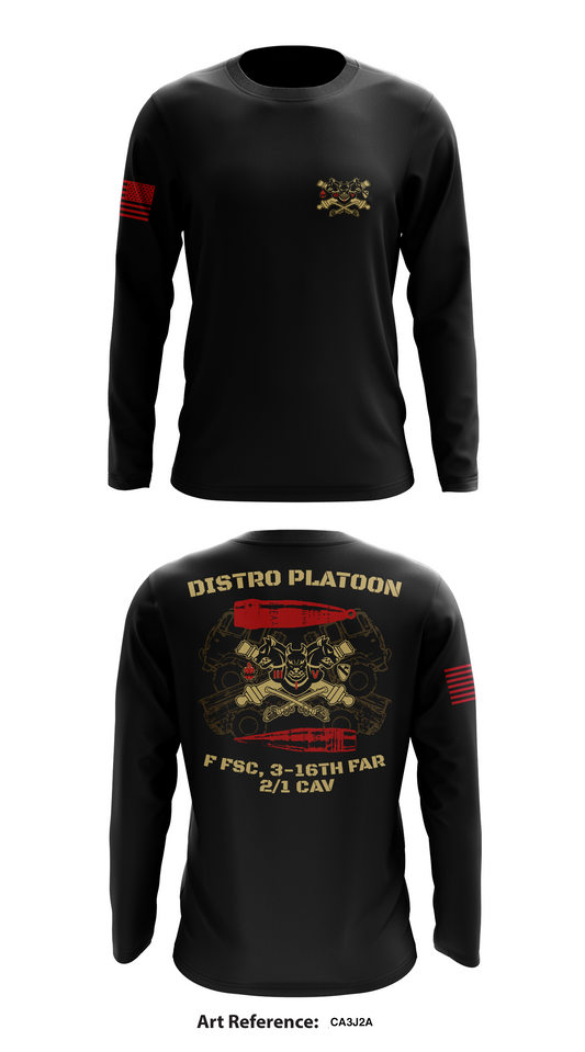 Distro Platoon, F FSC, 3-16th FAR, 2/1 CAV Store 1 Core Men's LS Performance Tee - ca3j2a