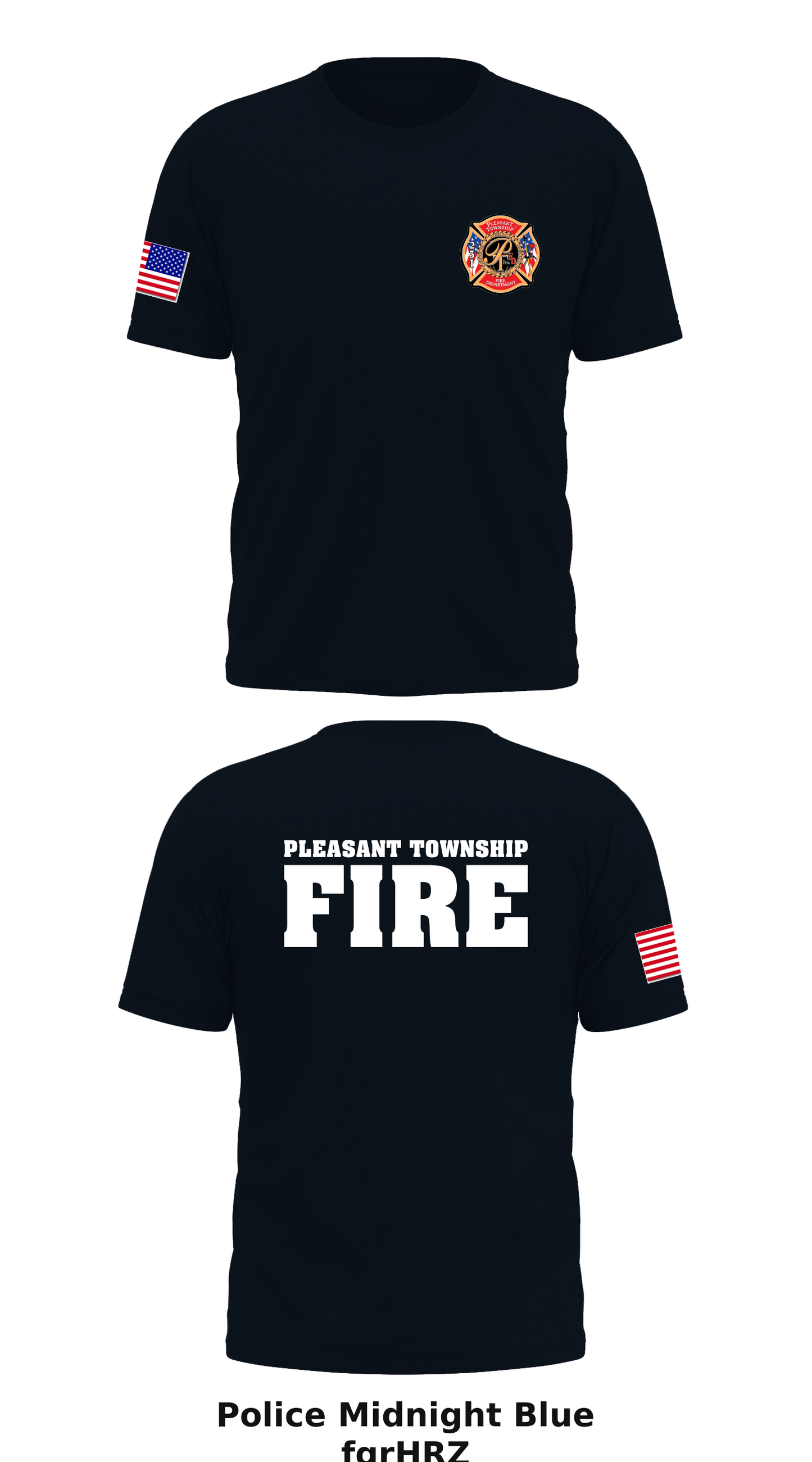 Pleasant Township Fire Department  Store 1 Core Men's SS Performance Tee - fgrHRZ