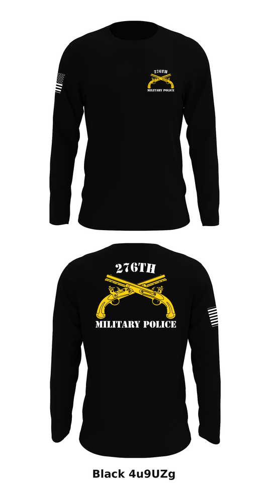 276th MP Company Store 1 Core Men's LS Performance Tee - 4u9UZg