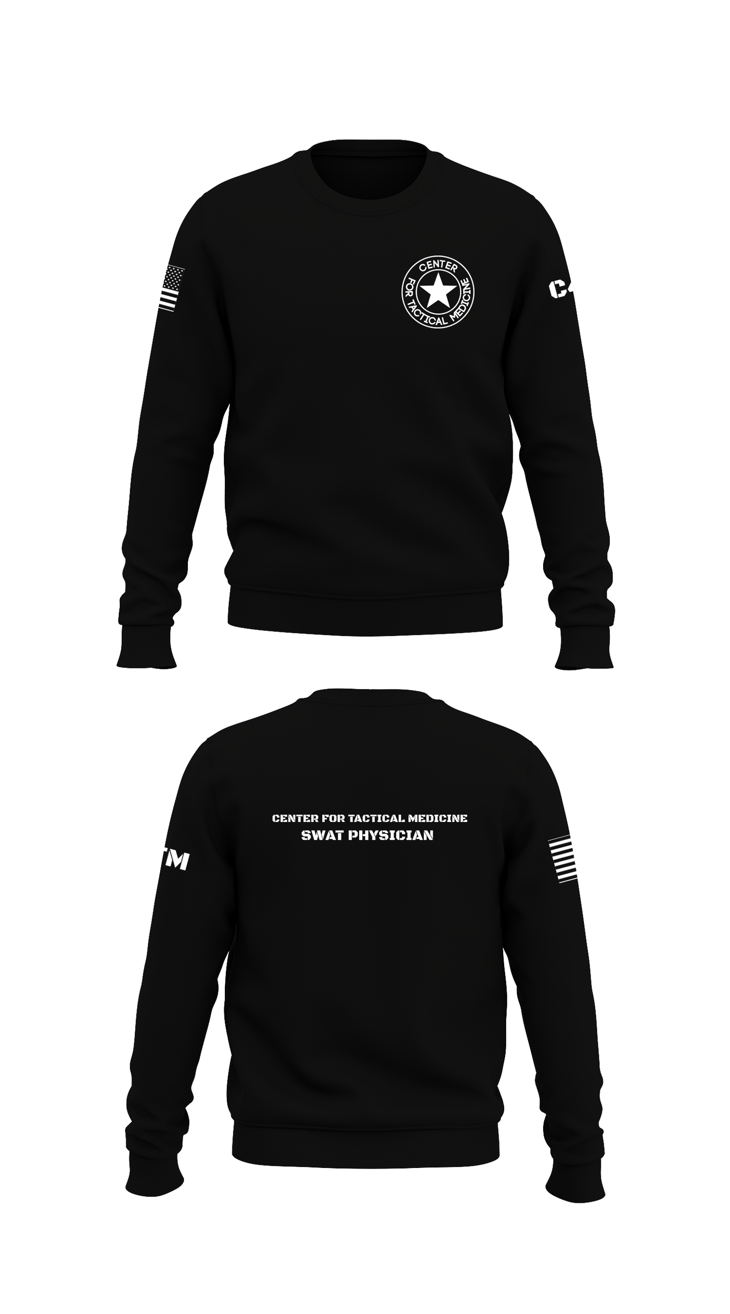 Center for Tactical Medicine Store 1 Core Men's Crewneck Performance Sweatshirt - 68868791697