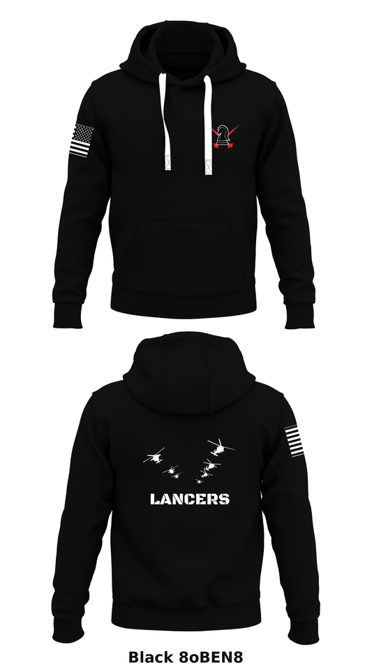 B Co 5-11 Lancers Store 1  Core Men's Hooded Performance Sweatshirt - 8oBEN8