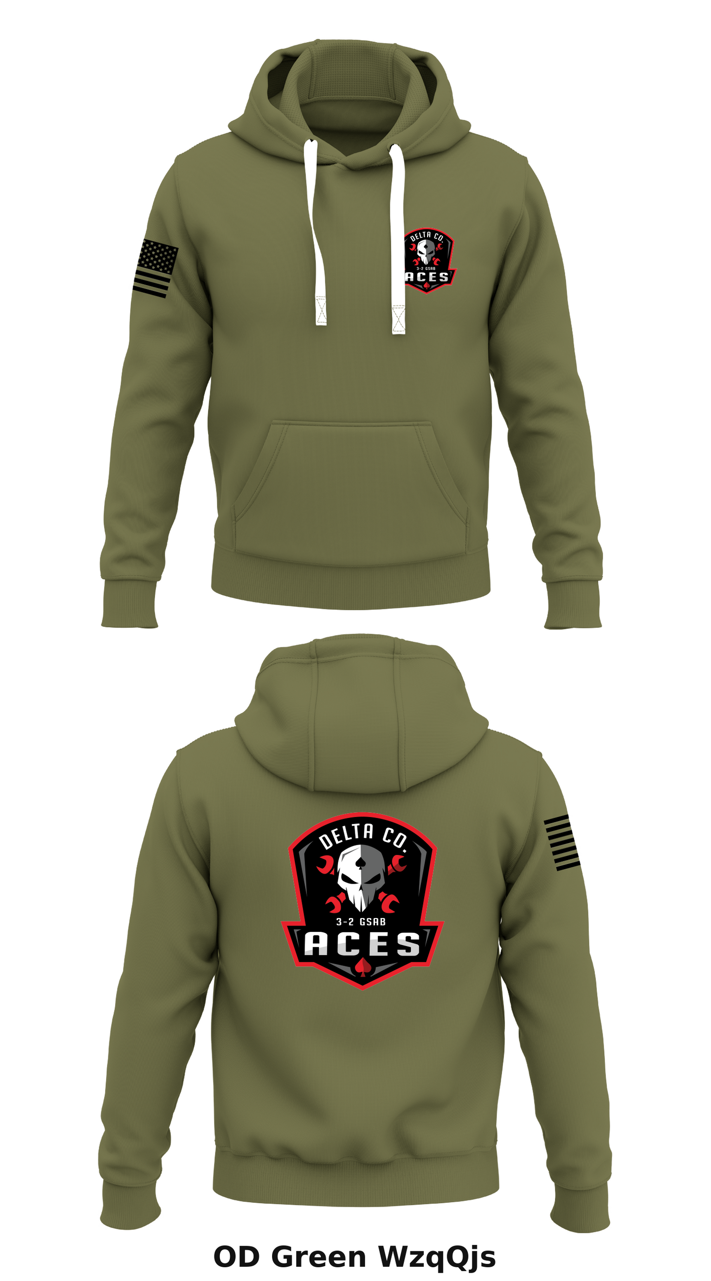 D Co. 3-2 GSAB Store 1  Core Men's Hooded Performance Sweatshirt - WzqQjs