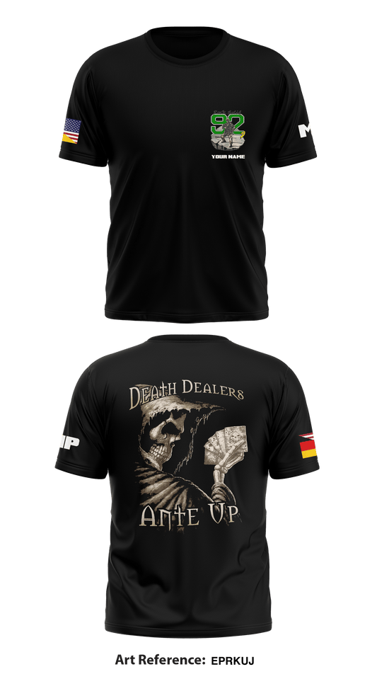 92nd MP Co -Rock Solid- Store 1 Core Men's SS Performance Tee - eprkuj