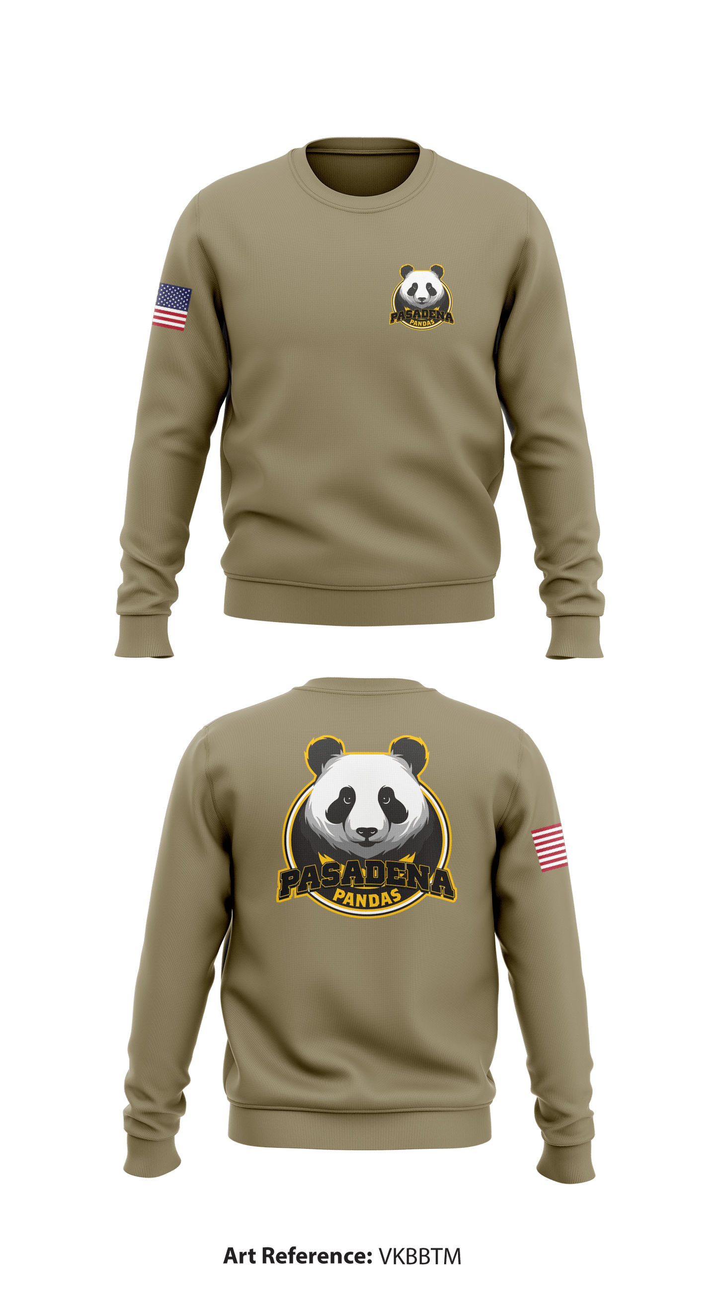 Pasadena Army RS Store 1 Core Men's Crewneck Performance Sweatshirt - VkBBTM