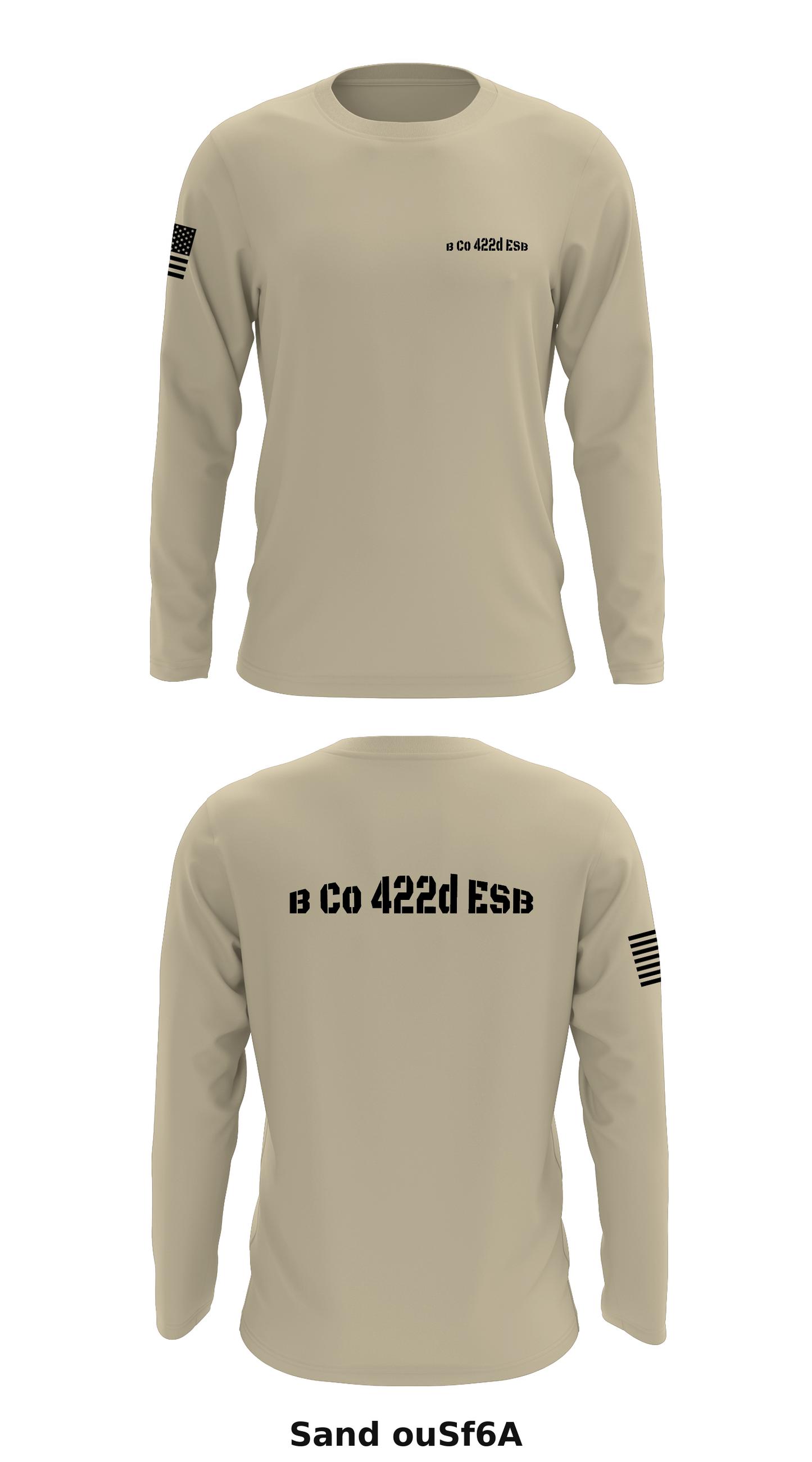 B Co 422d ESB Store 1 Core Men's LS Performance Tee - ouSf6A