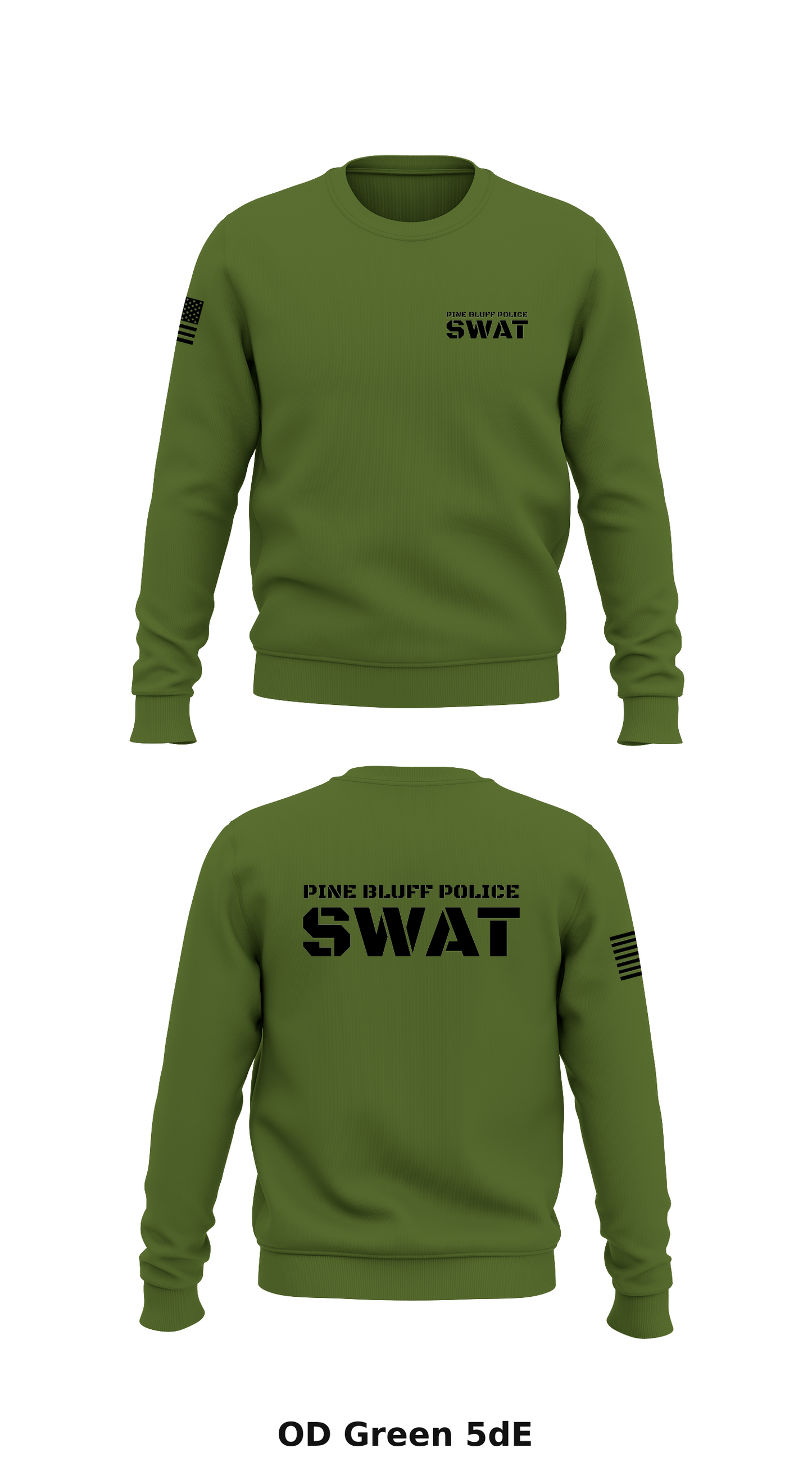 Pine Bluff Police SWAT Store 1 Core Men's Crewneck Performance Sweatshirt - 5dE