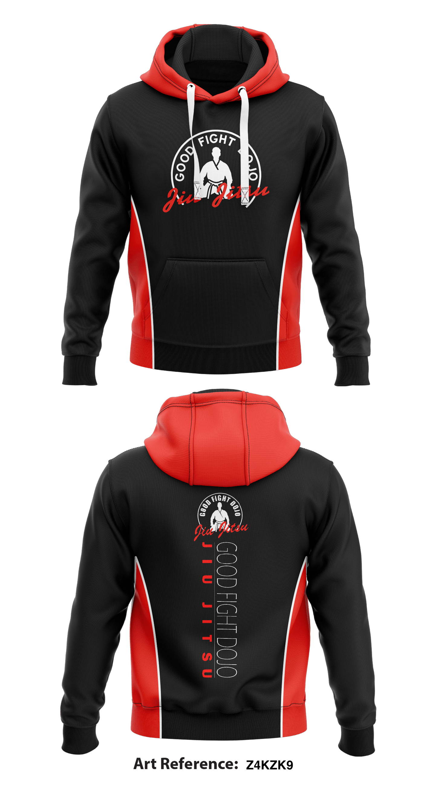 Good Fight Dojo Store 1  Core Men's Hooded Performance Sweatshirt - z4kzk9