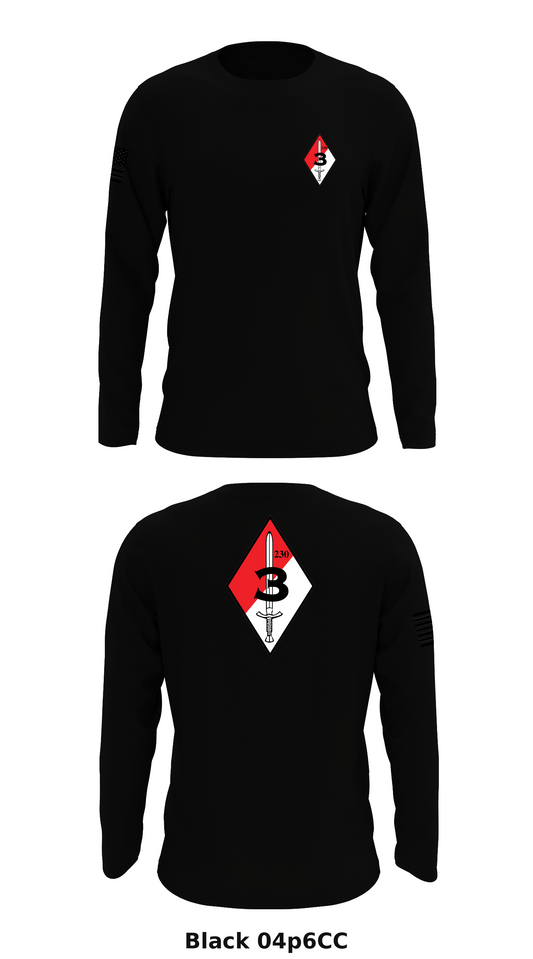 3d Squadron 2d SFAB Store 1 Core Men's LS Performance Tee - 04p6CC
