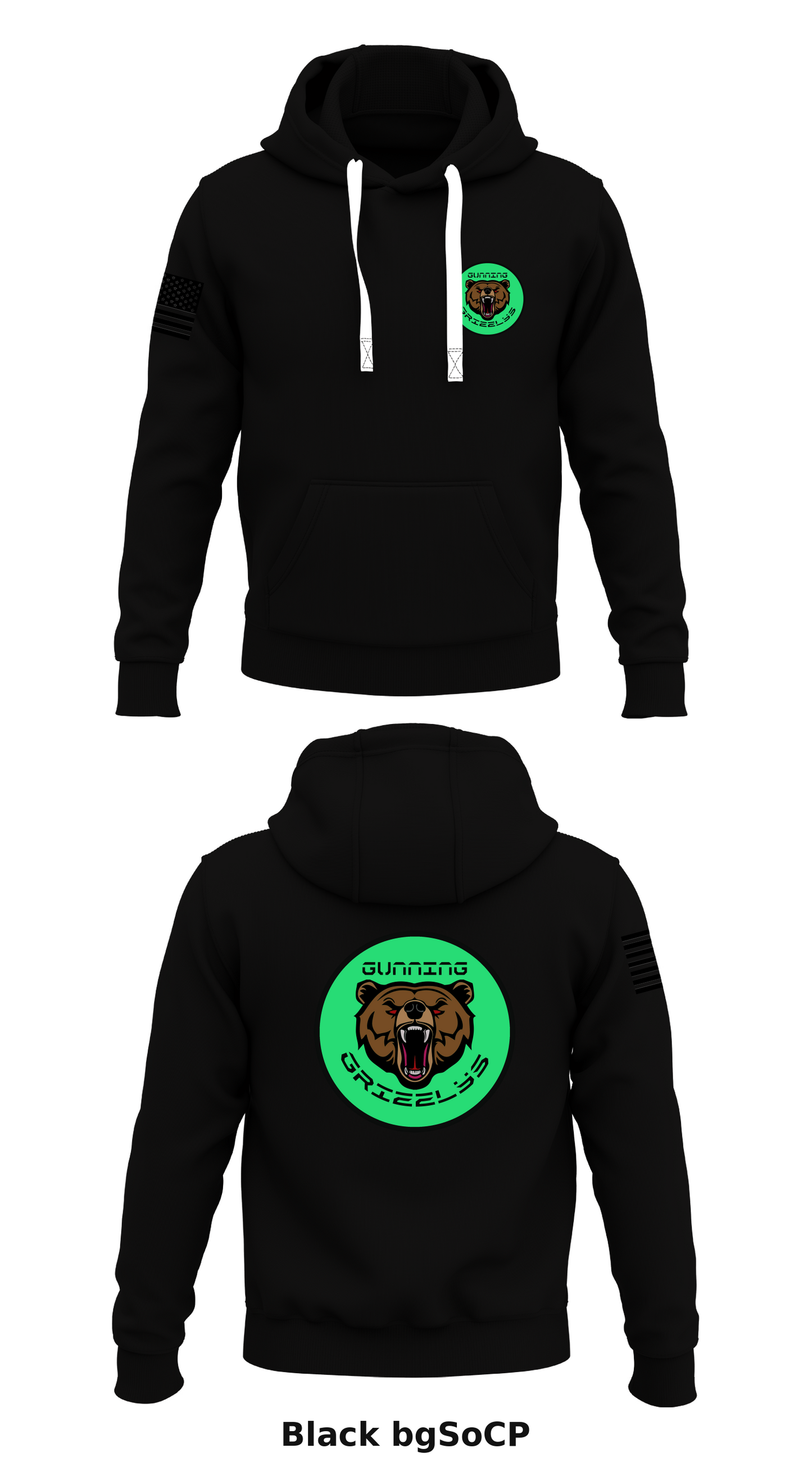 GUNNIN GRIZZLIES Store 1  Core Men's Hooded Performance Sweatshirt - bgSoCP