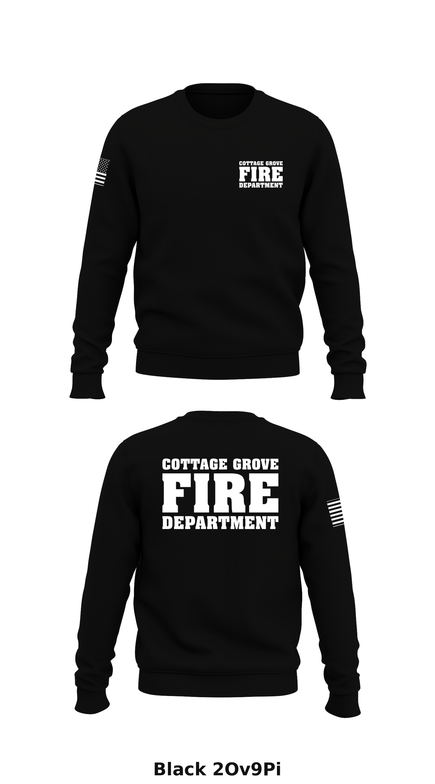 COTTAGE GROVE FIRE DEPARTMENT  Store 1 Core Men's Crewneck Performance Sweatshirt - 2Ov9Pi