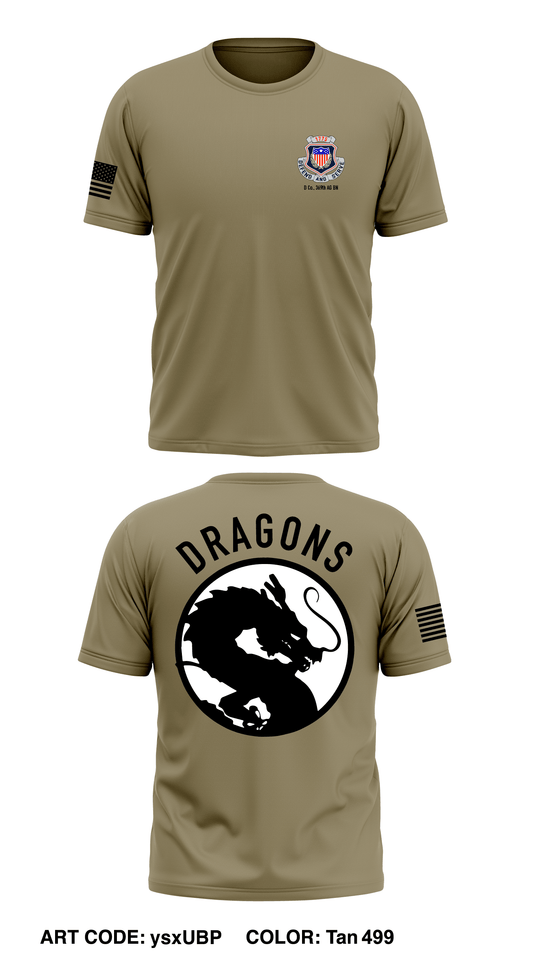 D Co, 369 AG BN, SSI Store 1 Core Men's SS Performance Tee - ysxUBP