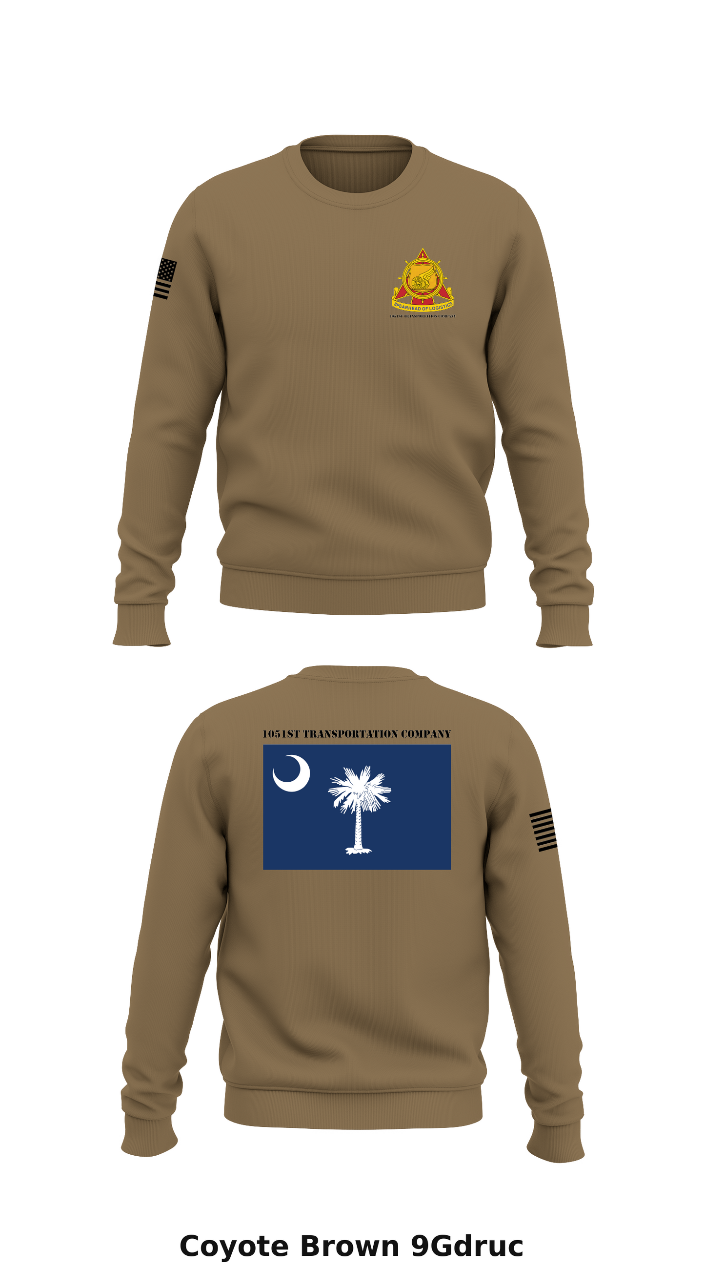 1051st Transportation Company Store 1 Core Men's Crewneck Performance Sweatshirt - 9Gdruc