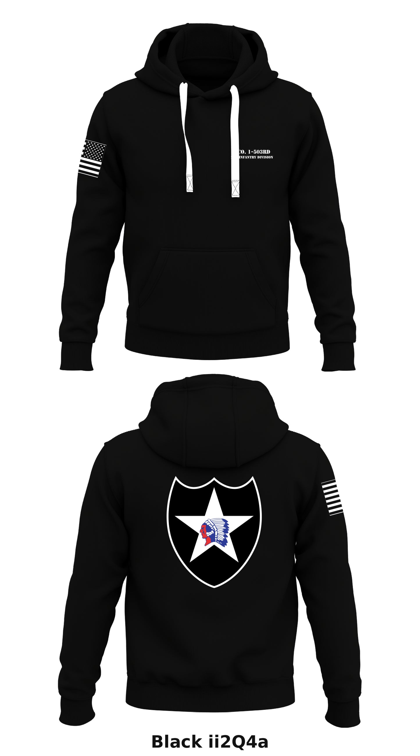 Dco. 1-53rd 2nd Infantry Division Store 1  Core Men's Hooded Performance Sweatshirt - ii2Q4a