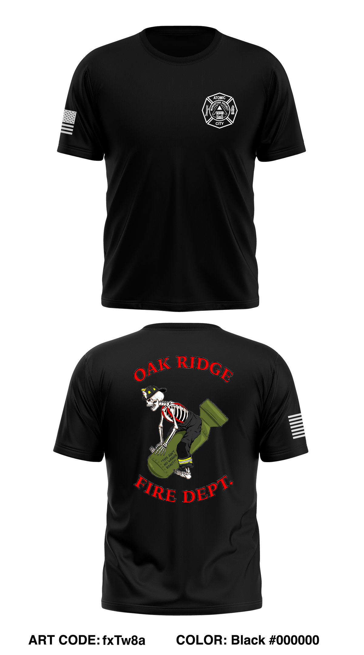 Oak Ridge Fire Department  Store 1 Core Men's SS Performance Tee - fxTw8a