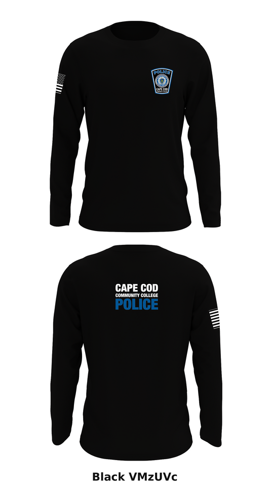 Cape Cod Community College Police Department Store 1 Core Men's LS Performance Tee - VMzUVc