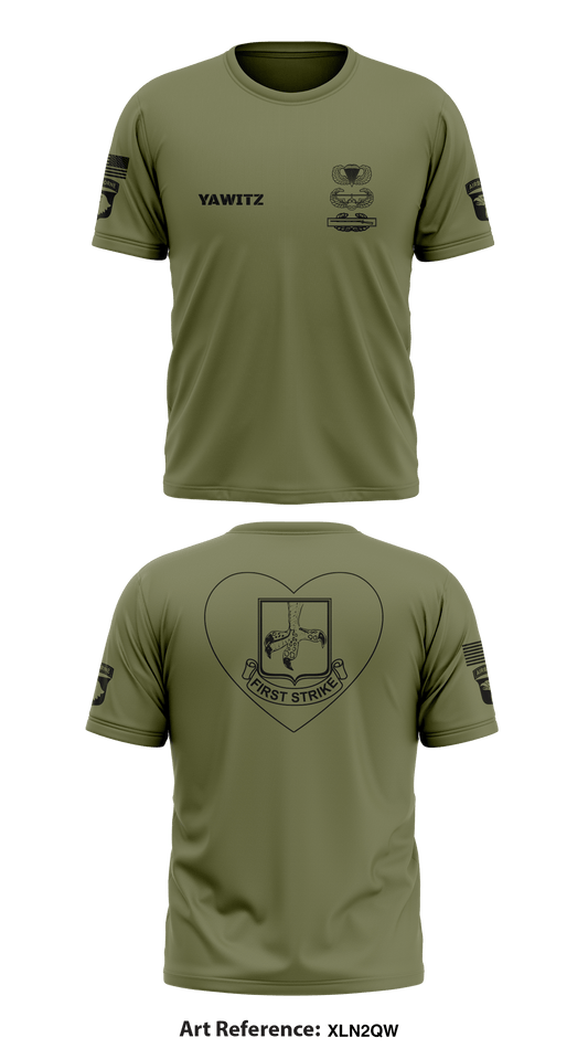 D Co, 1 BN, 502nd INF Store 1 Core Men's SS Performance Tee - XLn2QW