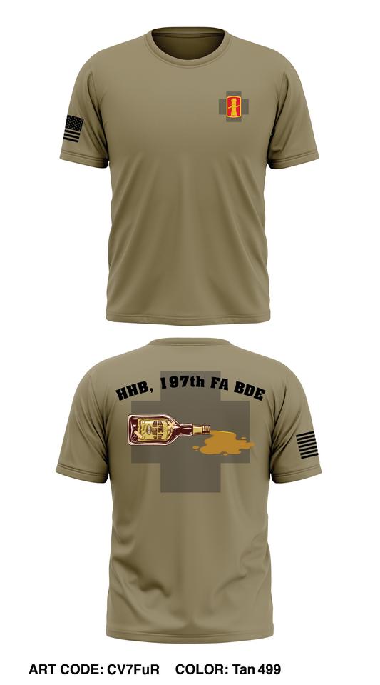 HHB, 197th FA BDE Store 1 Core Men's SS Performance Tee - CV7FuR