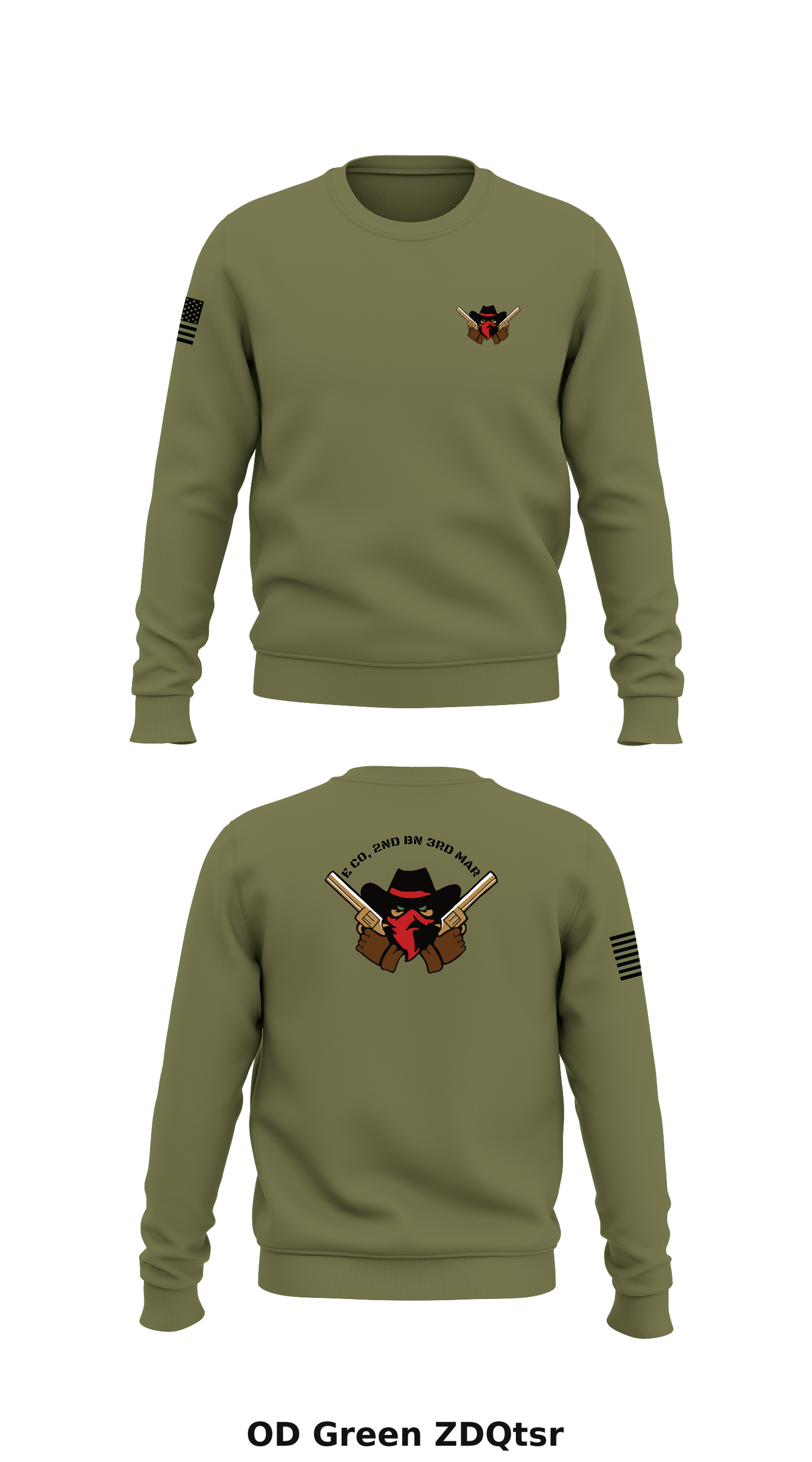 E Co, 2nd BN 3rd MAR Store 1 Core Men's Crewneck Performance Sweatshirt - ZDQtsr