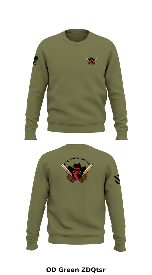 E Co, 2nd BN 3rd MAR Store 1 Core Men's Crewneck Performance Sweatshirt - ZDQtsr