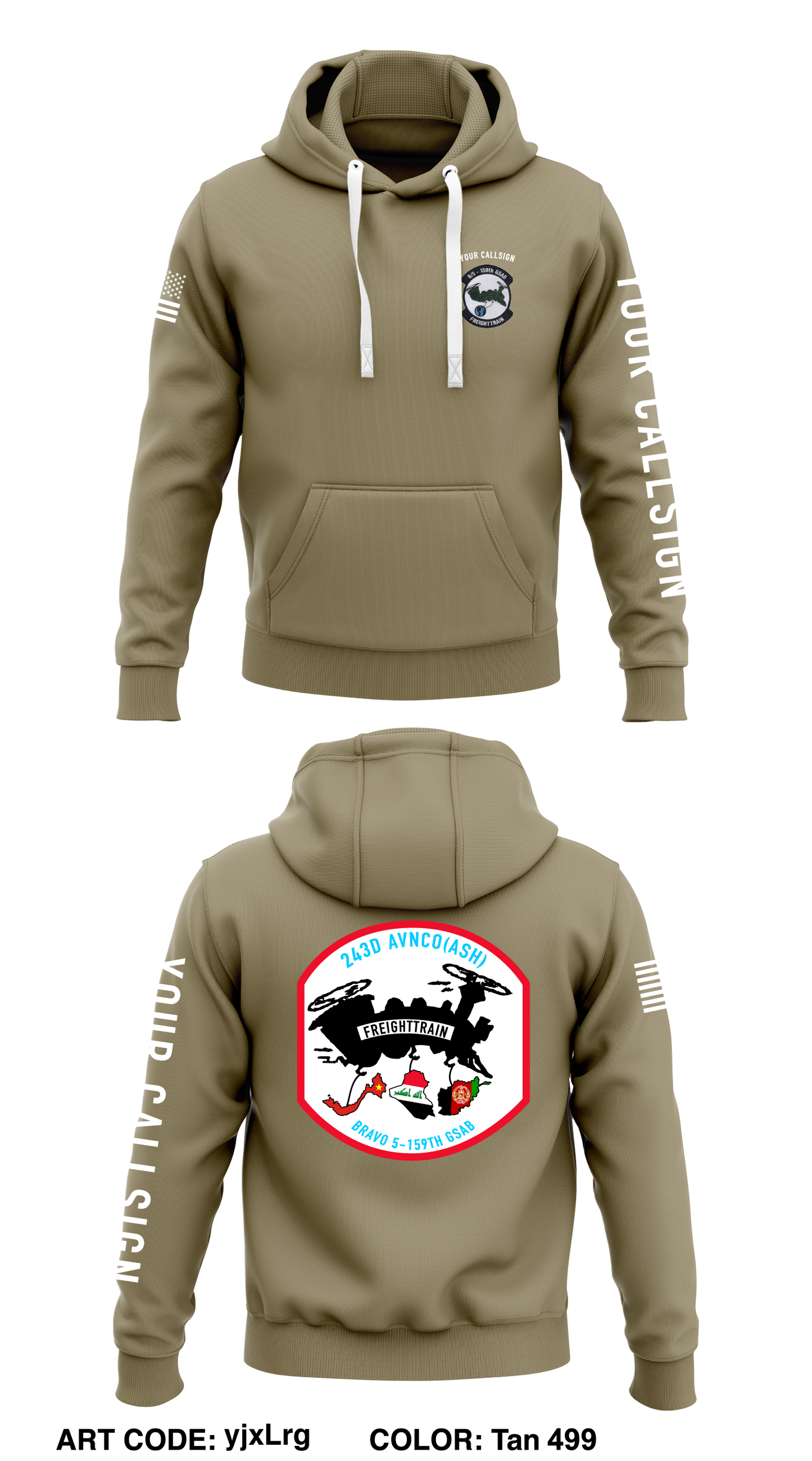 B Co 5-159th GSAB Store 1  Core Men's Hooded Performance Sweatshirt - v04ZnI