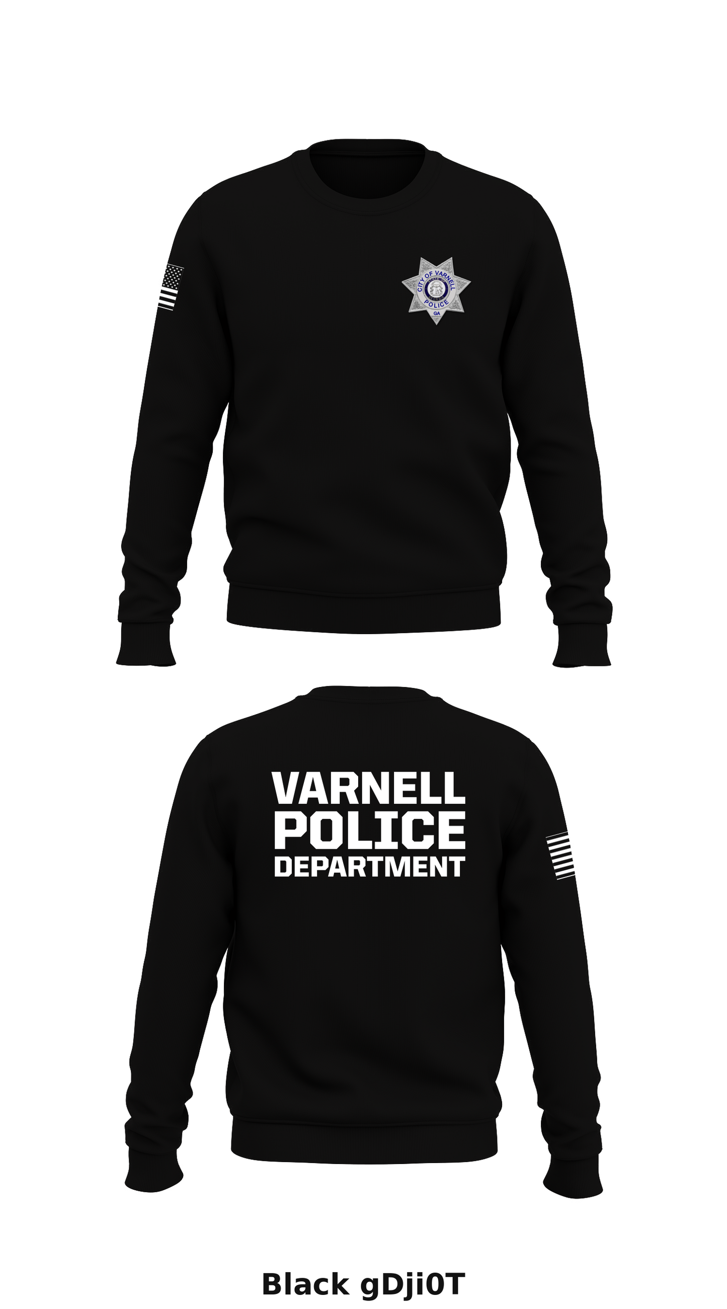 Varnell Police Department Store 1 Core Men's Crewneck Performance Sweatshirt - gDji0T