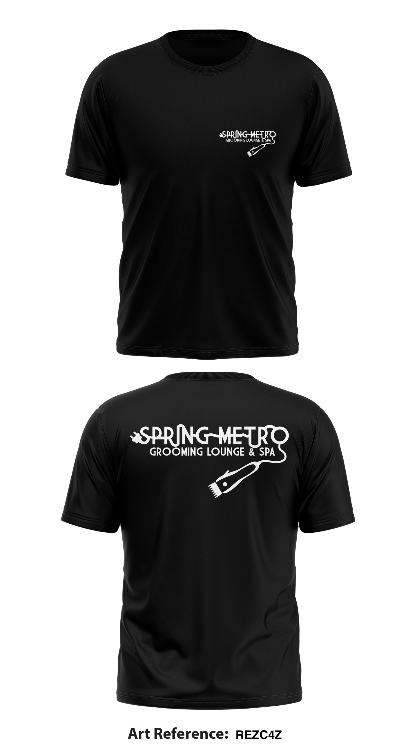 Spring Metro Grooming Lounge & Spa Core Men's SS Performance Tee - REZC4Z