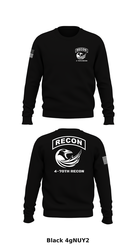 4-70TH RECON Store 1 Core Men's Crewneck Performance Sweatshirt - 4gNUY2