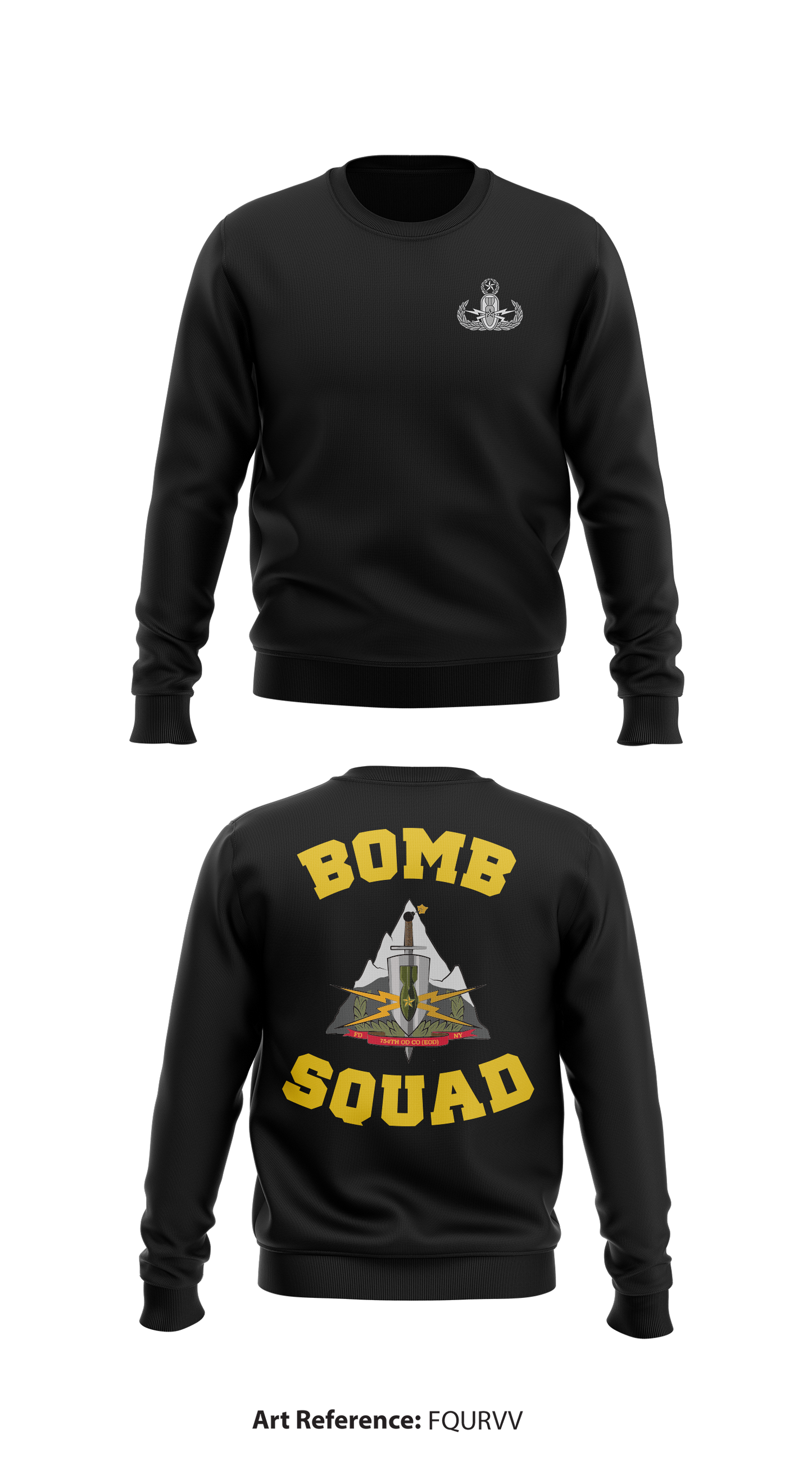 754th OD Co EOD Store 1 Core Men's Crewneck Performance Sweatshirt - fQuRVV