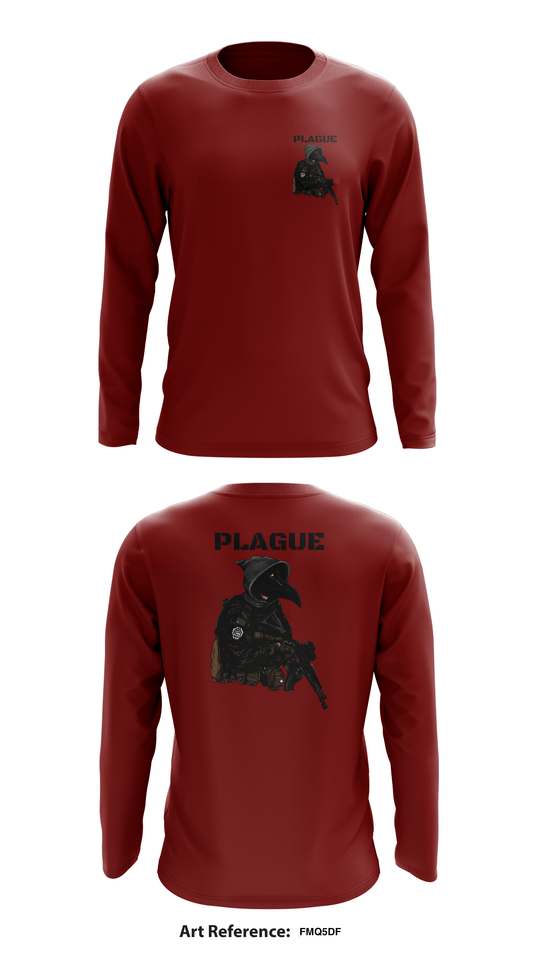 Plague Store 1 Core Men's LS Performance Tee - FMQ5Df