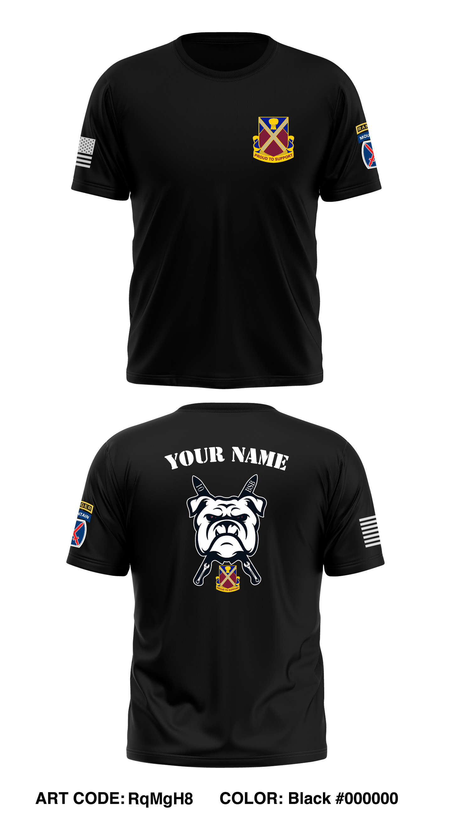 B Co, 10TH BSB, 1BCT Store 1 Core Men's SS Performance Tee - RqMgH8
