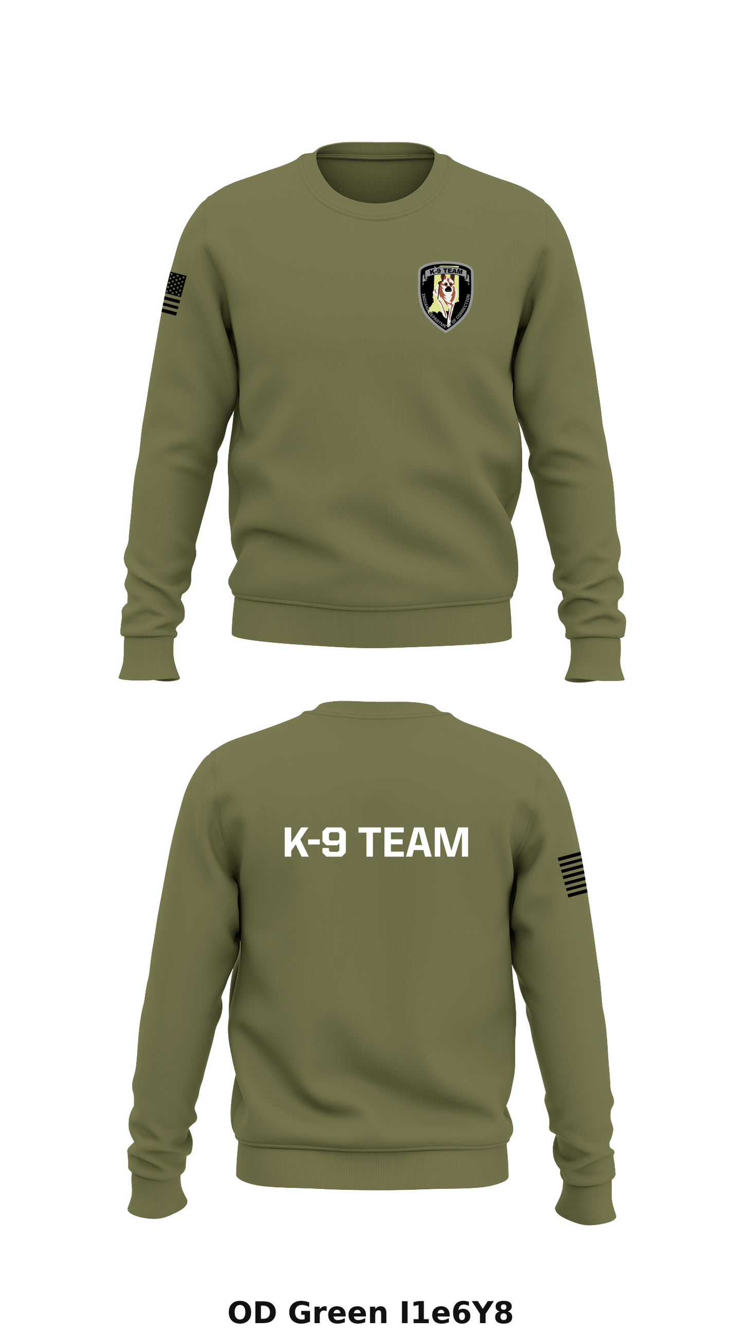 IDOC K-9 Store 1 Core Men's Crewneck Performance Sweatshirt - I1e6Y8