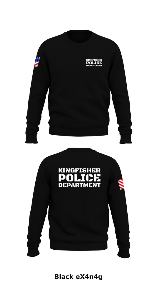 Kingfisher Police Department Store 1 Core Men's Crewneck Performance Sweatshirt - eX4n4g