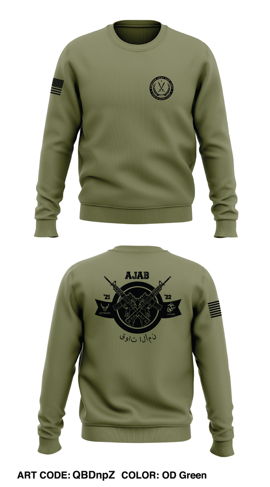 AJAB Store 1 Core Men's Crewneck Performance Sweatshirt - QBDnpZ-ODG