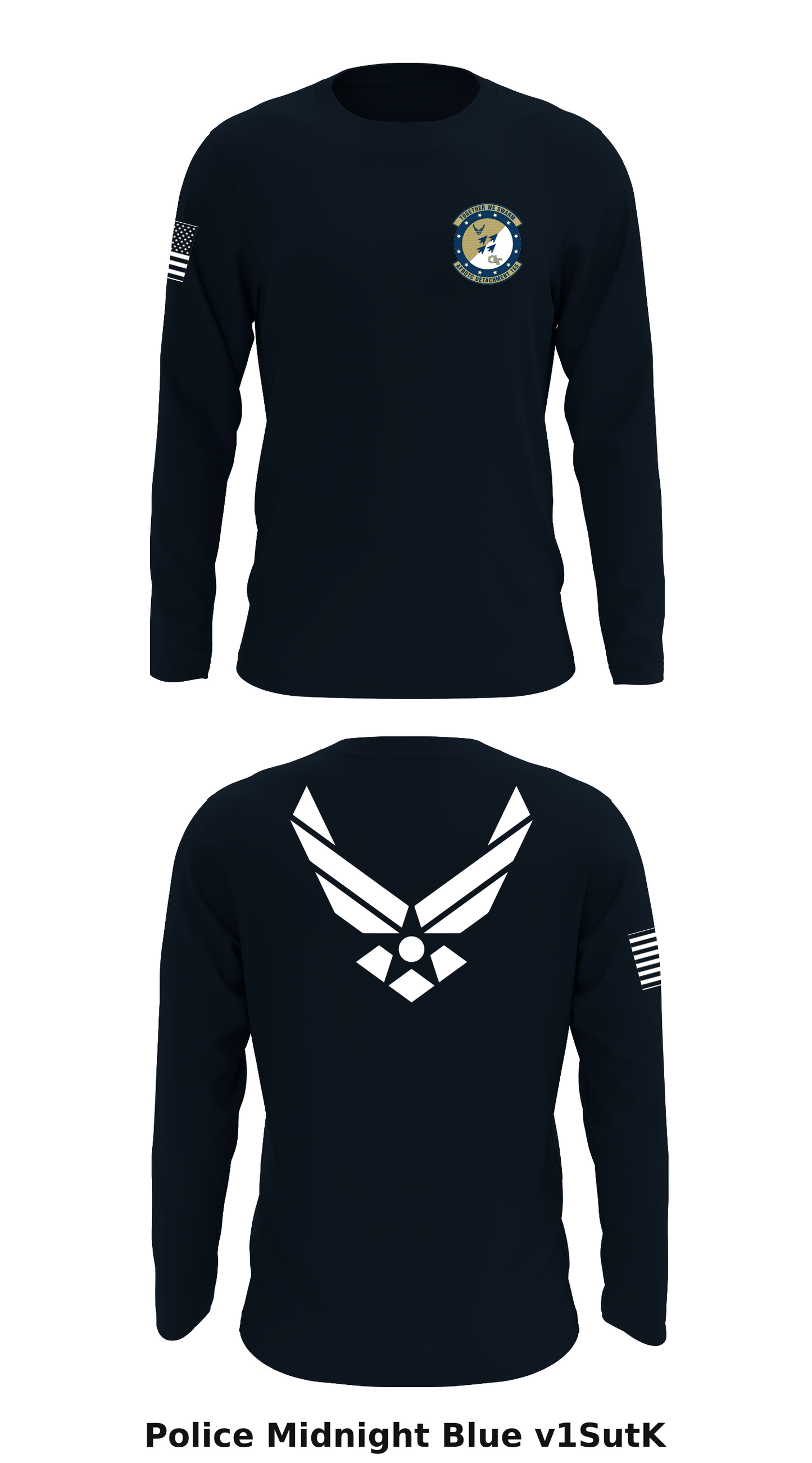 165th Cadet Wing Store 1 Core Men's LS Performance Tee - v1SutK