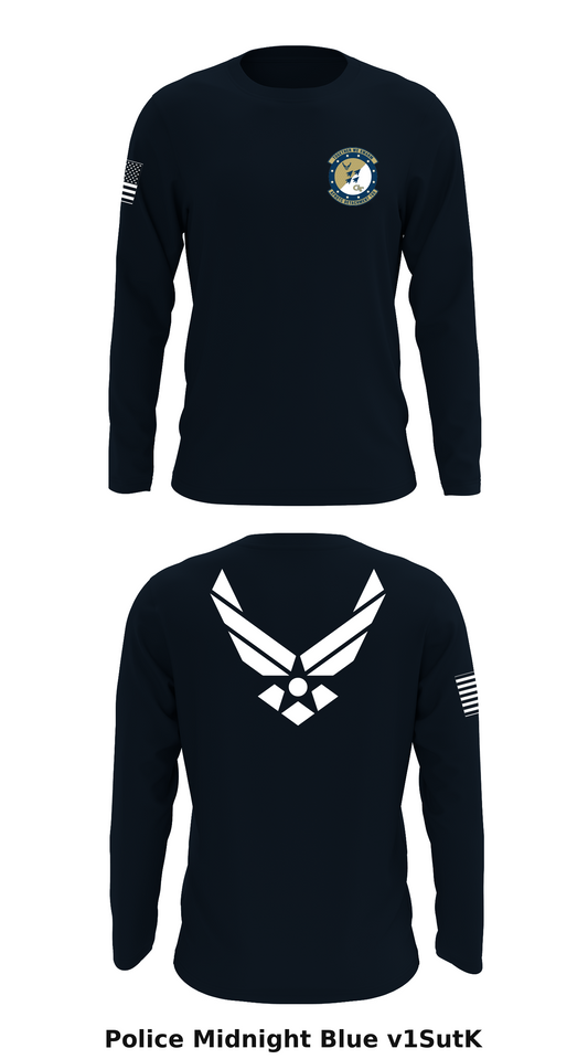 165th Cadet Wing Store 1 Core Men's LS Performance Tee - v1SutK